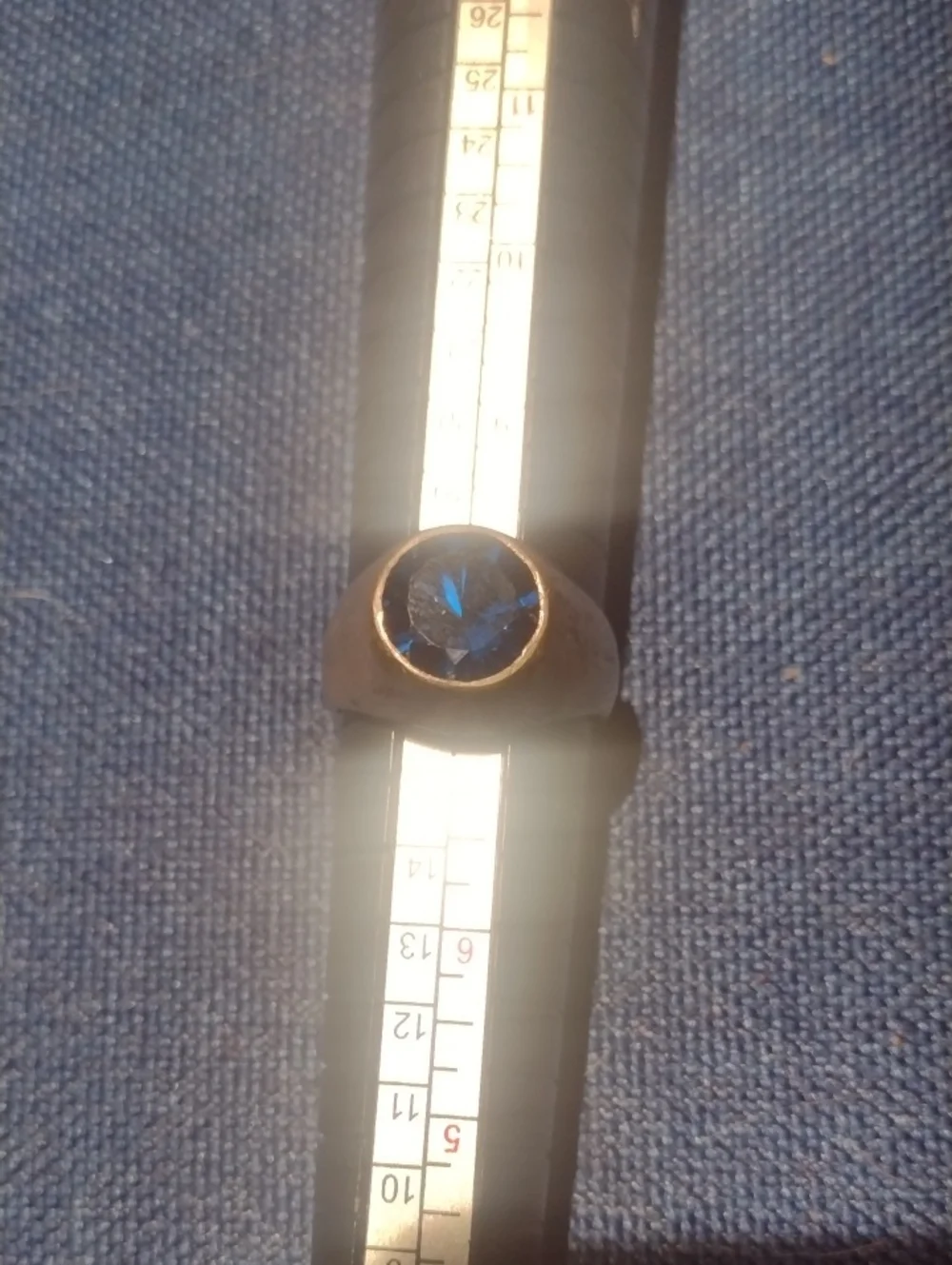 Men's Blue Sapphire Signet Ring - Classic Men's Accessory
